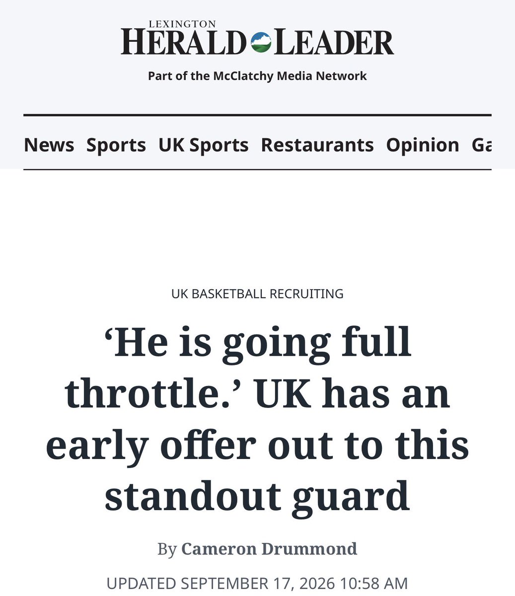 CoachTreal2's tweet photo. I recently had the opportunity to speak with the Lexington Herald newspaper about 2028 Bolingbrook (Brad Beal Elite) - Brady Pettigrew @BradyPettigreww on his development, potential, &amp; what makes him an intriguing young prospect to. More to come. 📈🏀 📰 🗞️ #RLHoops #CoachTreal https://t.co/KO9ciIbpfX