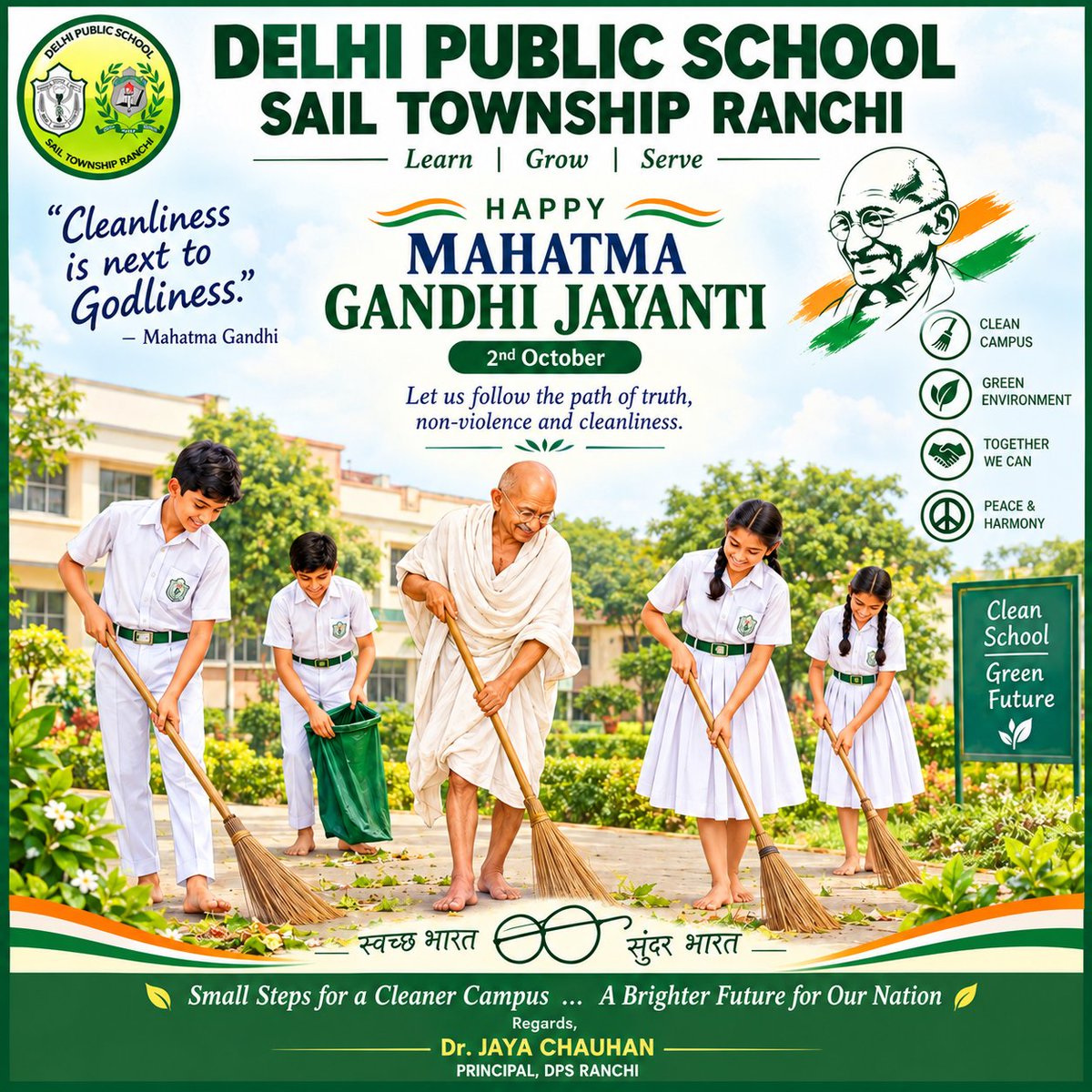 Dps_ranchi2's tweet photo. #DPSRanchi #MahatmaGandhi #GandhiJayanti https://t.co/c49aS4DT3m