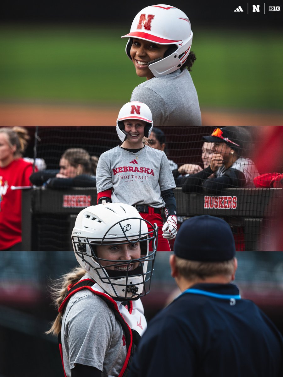 HuskerSoftball's tweet photo. All smiles 'round here. 😄🙌 https://t.co/8mr7iA5P9e