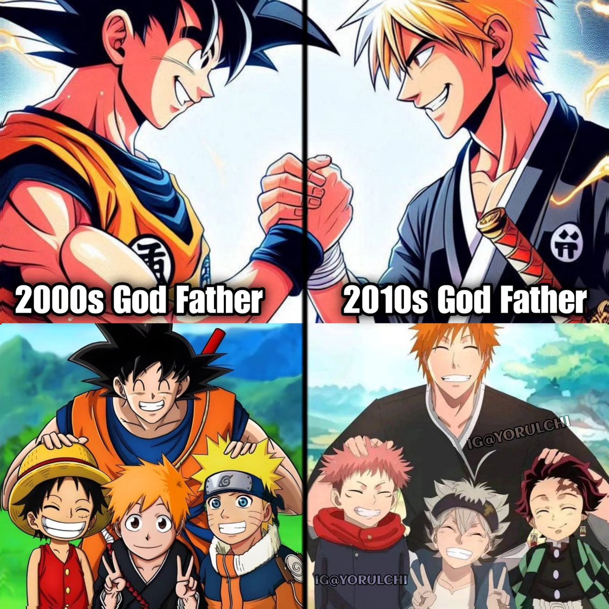 Retro_Bleach1's tweet photo. Bleach has had one of the biggest influences on the new generation of anime, but these mfs will never admit it 🥲 https://t.co/Q9xL1X7JOz