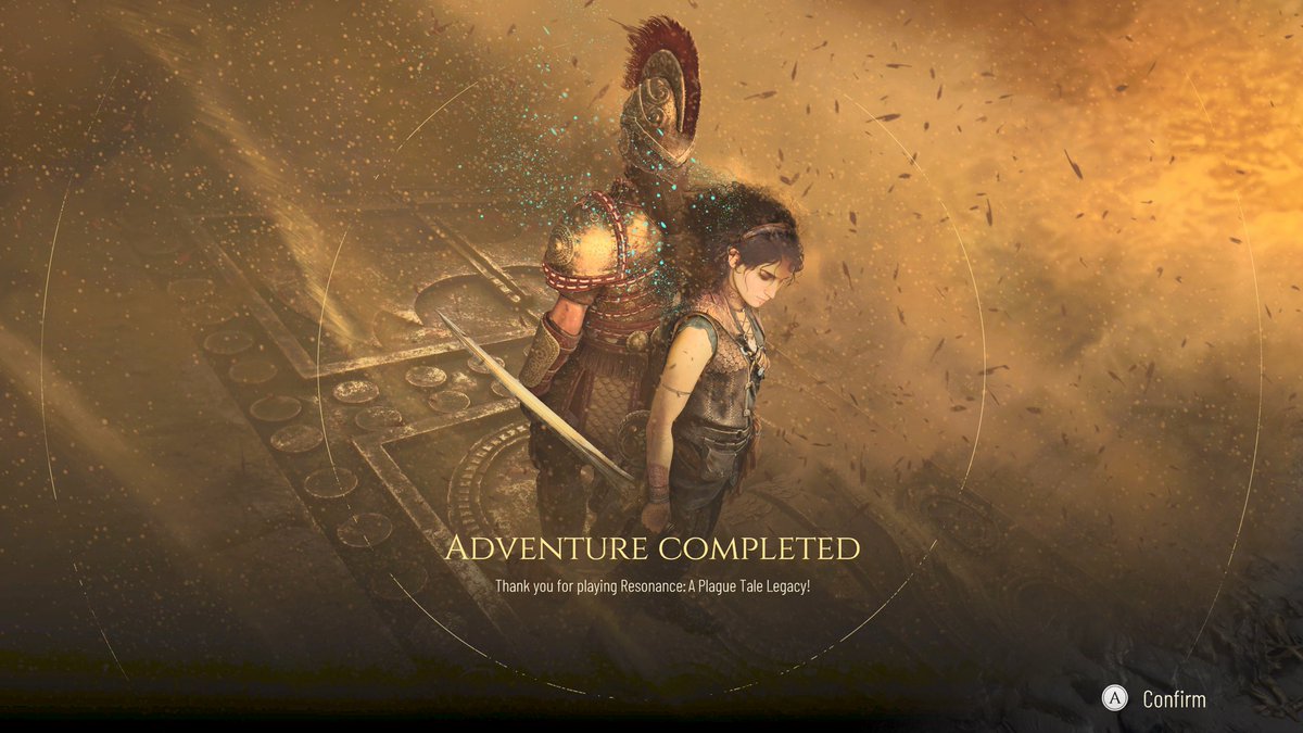 samrefan's tweet photo. @AsoboStudio never disappoints. I loved my time with #ResonanceAPlagueTaleLegacy   Here’s to another future title.  🤞🏽😎 https://t.co/ouHaBnwrAK