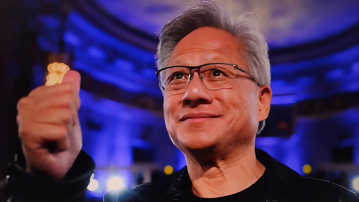 Follow__Fund's tweet photo. JUST IN: Jensen Huang says Nvidia will sell twice as many chips next year but ignores the market share question https://t.co/V7Mjf6C7p9