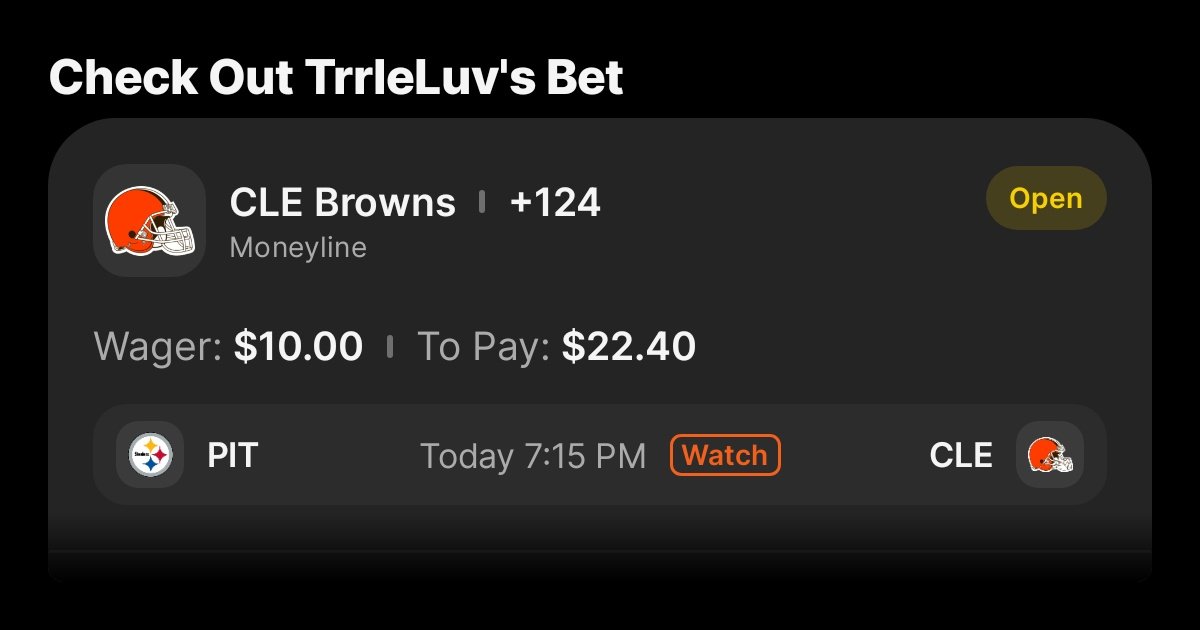 slock902's tweet photo. https://t.co/5FC3UhkUck

lets go browns!

Cleveland!!!! lol https://t.co/fPriTAX7dz