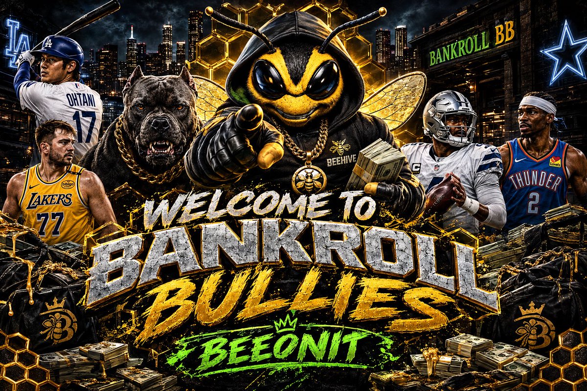 BankrollBull1es's tweet photo. 🚨 NEW OPERATOR ALERT 🚨

Help us welcome IBeeOnIt 🐝 to The Bankroll Bullies squad! 💰🔥

He’s officially joining the team as one of our newest Operators and is ready to bring more heat, more plays, and more value to the community. 🎯

Show him some love and get ready because IBeeOnIt is locked in with the Bullies. 🐝😤

Welcome to the team, IBeeOnIt! 🖤💛