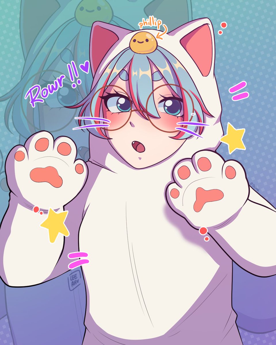 ItsLeeah's tweet photo. #pinkocitober Dia de gatito 🐈✨ MEOW!!
alksdjalsdj raawr!! dame pollito.

TAMBIEN NUEVO INTEGRANTE Y ES EL PHILLIP (parece un webito XD está bien cuteee https://t.co/UNBNwR9LvI