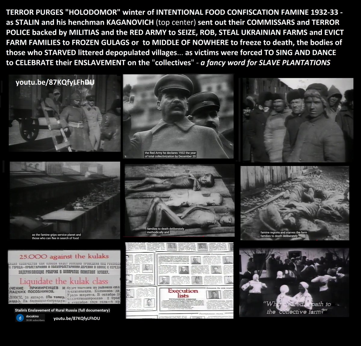 DarkMarkets's tweet photo. As the Trotsky graphic highlights, STARVING MILLIONS of Russians, Ukrainians, and ALL OTHER ethnic minorities  TO DEATH WAS THE PLAN from long before "the communist revolution" started