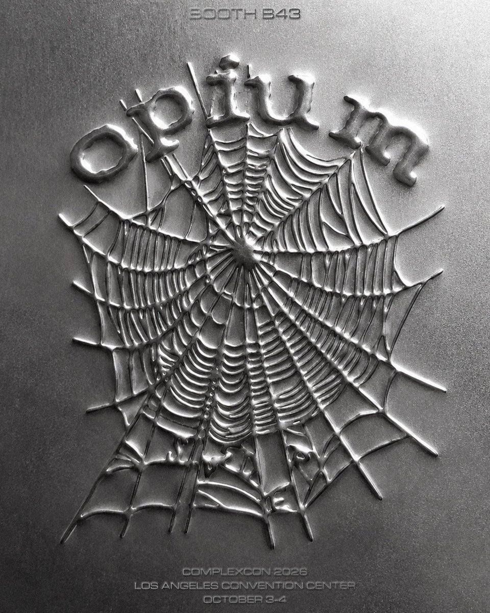 Lidesty's tweet photo. OPIUM x SP5DER collab will be available at ComplexCon 🚨 https://t.co/aRyWpgUdIi