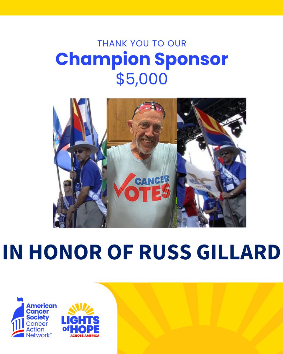ACSCANAZ's tweet photo. We 💙our #LightsofHope sponsors! 🕯️
Thank you to @KinghornLaw, @CreditUnionWest,
and the Gillard family for your generosity.
Our donors help fuel our mission to end cancer as we know it, for everyone. #FightCancer https://t.co/pT1vOFYSUJ