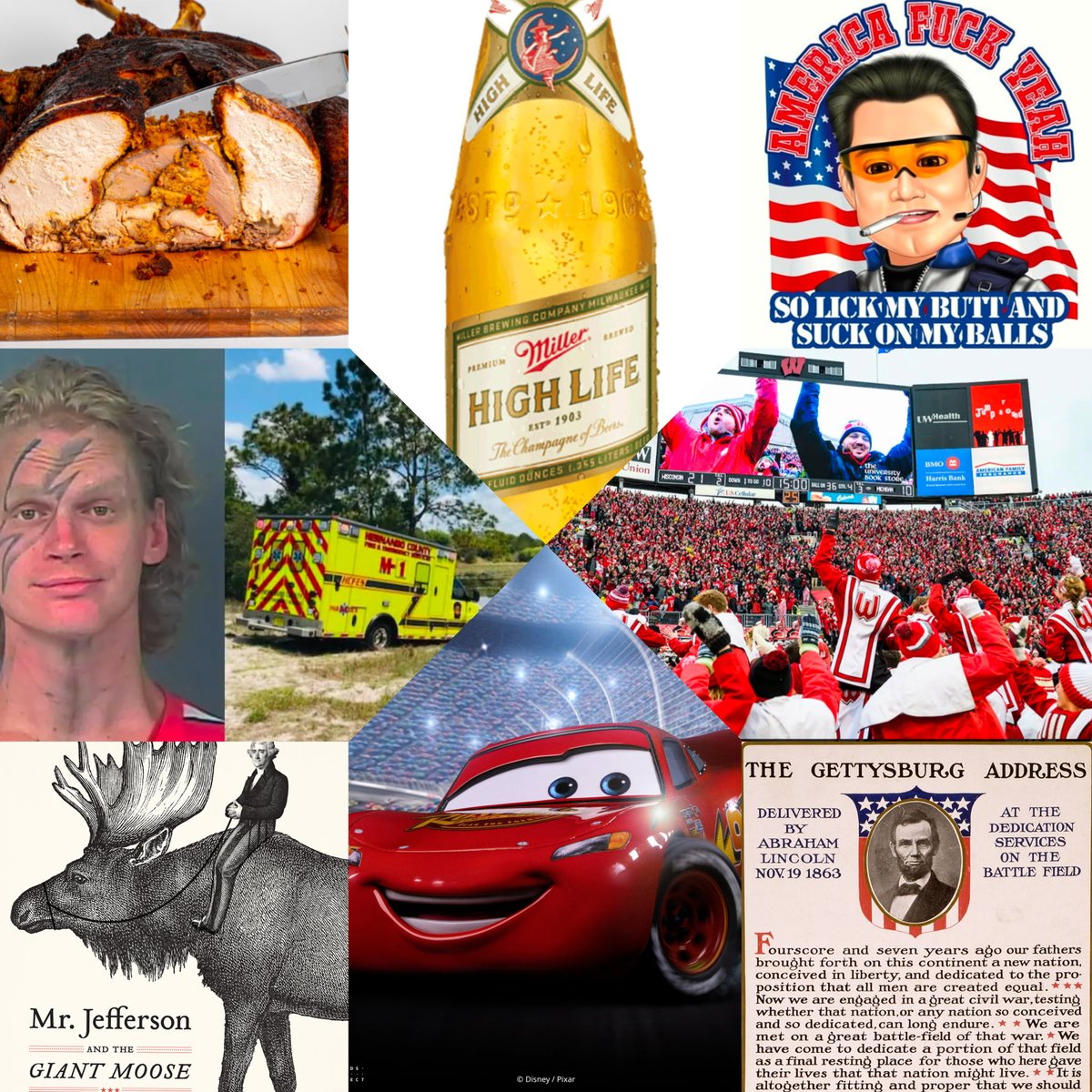 CBCO_Podcast's tweet photo. America 250 - F#@K Yeah!! Fantasy Fantasy Draft- Team Mickster. #millerhighlife #gettysburg #lightningmcqueen #turducken https://t.co/3Ha7QONHPt