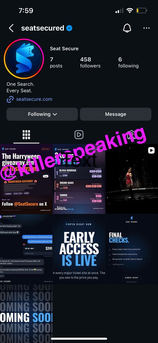 killerspeaking's tweet photo. @SeatSecure @concertleaks https://t.co/UJ2sHbGVBh