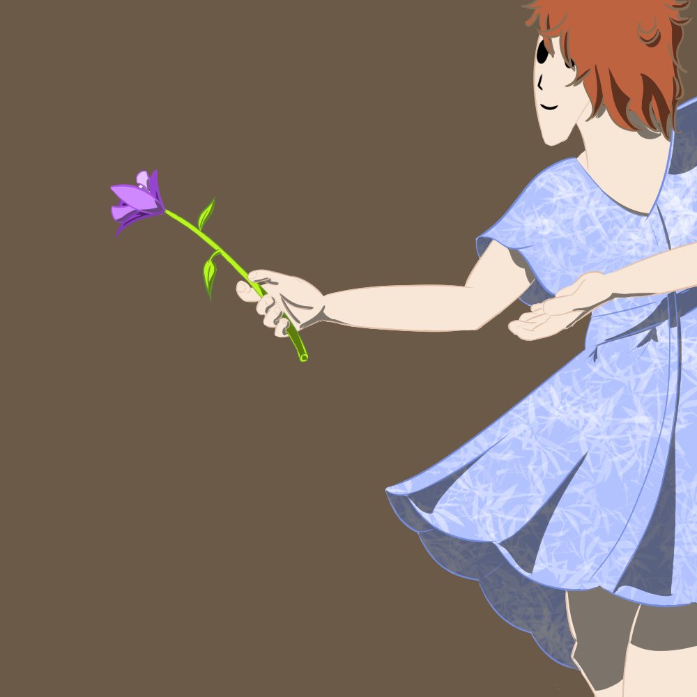 ItsKiwiVT_'s tweet photo. This is the first year ever where I can finally join inktober... And I will not. Instead, I'll be doing *sigh* Creamtober, a prompt list created by my dear friend @\LicoriceVT (she cool). Today's prompt was flower. I don't like heads and hands, can you tell?

Tomorrow is 'dance'. https://t.co/igFrfH3r0h