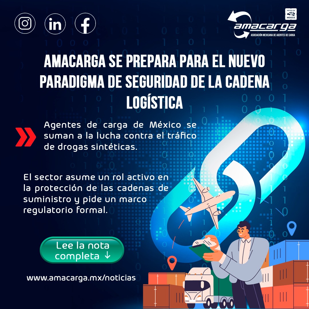 AMACARGA's tweet photo. 🚛 Debe implementar México un nuevo modelo de seguridad logística: Amacarga⁣
🔑 El reto: que México cree el marco regulatorio que reconozca formalmente al Agente de Carga.⁣
👉 Lee la nota completa:⁣
https://t.co/L6yKyNYwE1⁣
#AMACARGA #SeguridadLogística #México https://t.co/034DxcfvOq