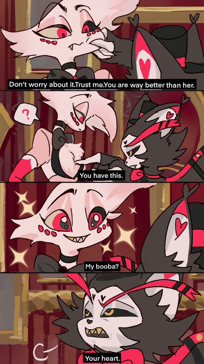 Emmaxfurr's tweet photo. #Hazbinhotel #Huskerdust #Husker #Angeldust https://t.co/76OBa3HYZ5