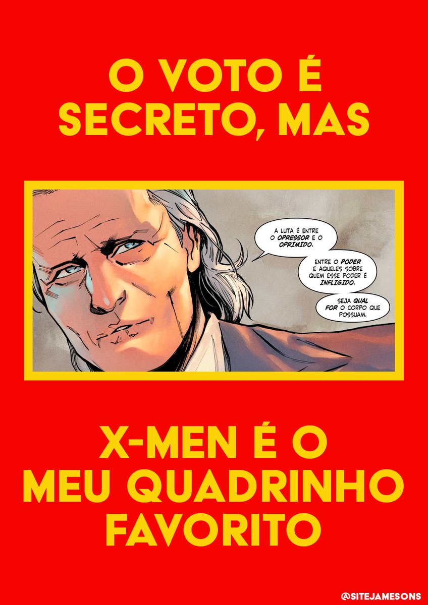 SiteJamesons's tweet photo. O voto é secreto, mas X-Men é o meu quadrinho favorito (PARTE 1) https://t.co/6tkFDylRWV