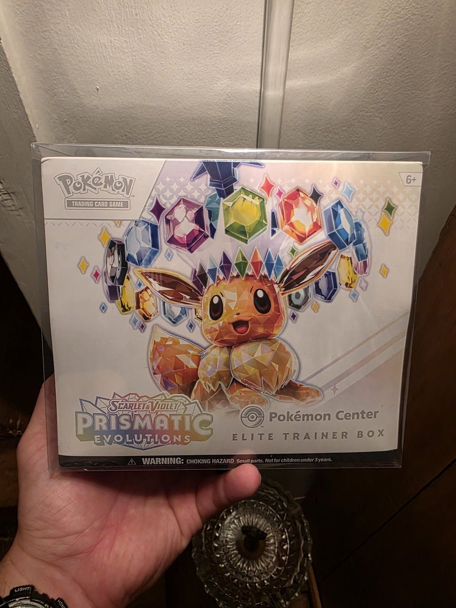 moderntcg's tweet photo. prismatic evo pkc etb 

$10 per spot &amp; 43 spots! (max 7) 

-WINNER TAKES ALL (no tears or rips) 

-🎡 of 🪦 live on twitch - u.s shipping included / only pay once full

-repost for a chance at a free spot. 🎯 https://t.co/rBLMfclrCS