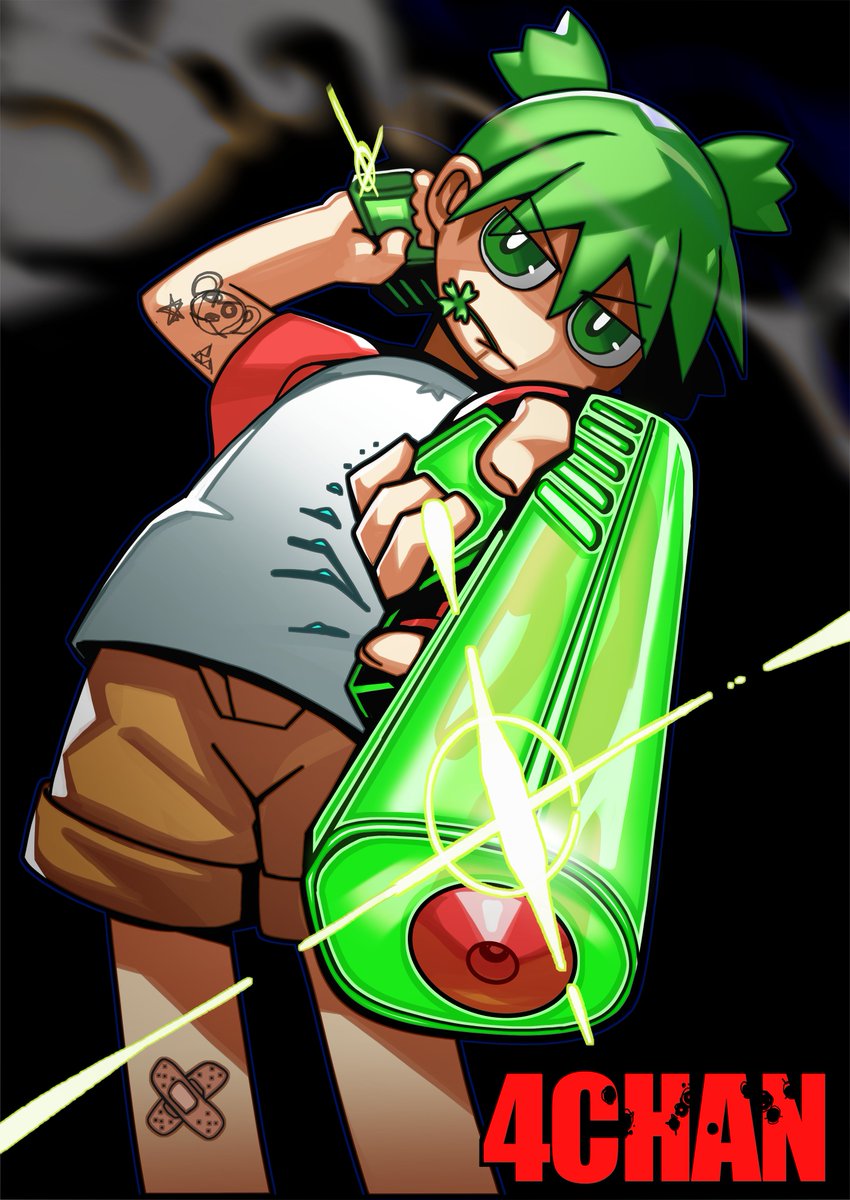 RamenWarwok's tweet photo. It's 4chan's 23rd birthday, and once again I had the opportunity to do the official splash art for it! 

Here's to many more anniversaries. https://t.co/gBaYYEgdrm