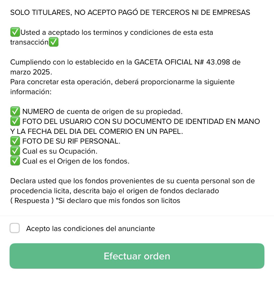 mafercleves's tweet photo. Que le pasa a la gente en el P2P?? Que absurdo pedir tantos requisitos https://t.co/m0admf2rFU