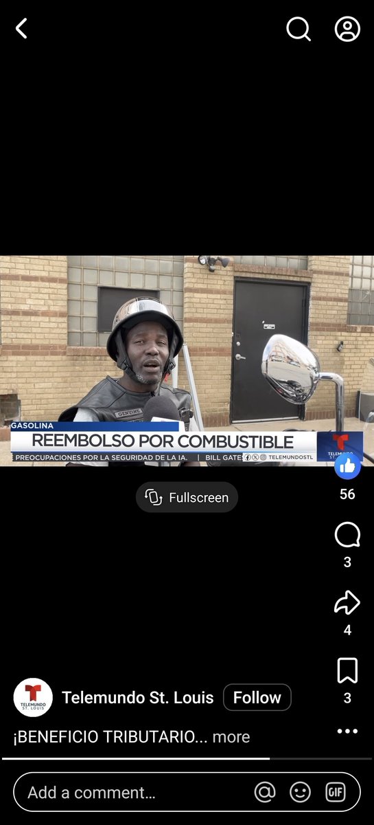 ChecaugoCab's tweet photo. I was interviewed by Telemundo St Louis on Wednesday September 30, 2026 regarding the high azz gas ⛽️ prices.@ChecaugoX

Triumph Motorcycles 🏍 Moto Europa 3410 Locust St. https://t.co/f4JJIcHjiu