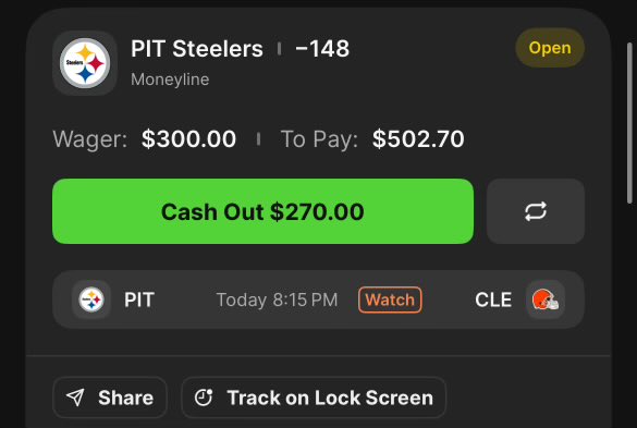 LocksHot4YOU's tweet photo. 🚨FREE PICK OF THE DAY🚨

Steelers ML (-148) #RodgersxBoardman https://t.co/ZgHdEIPPRt