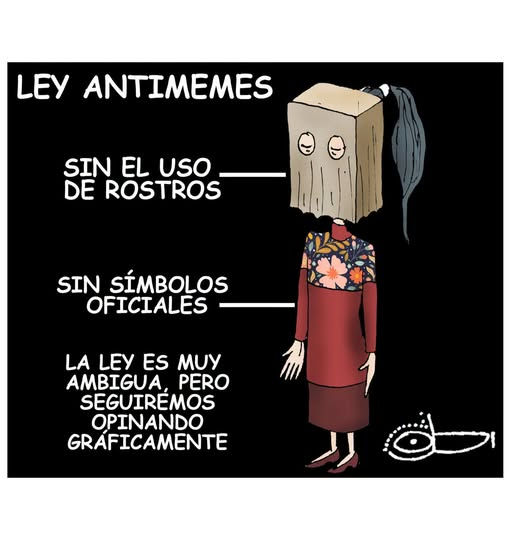 GARCIPAVON's tweet photo. #NoALaLeyAntimemes 
Que quede claro 👇