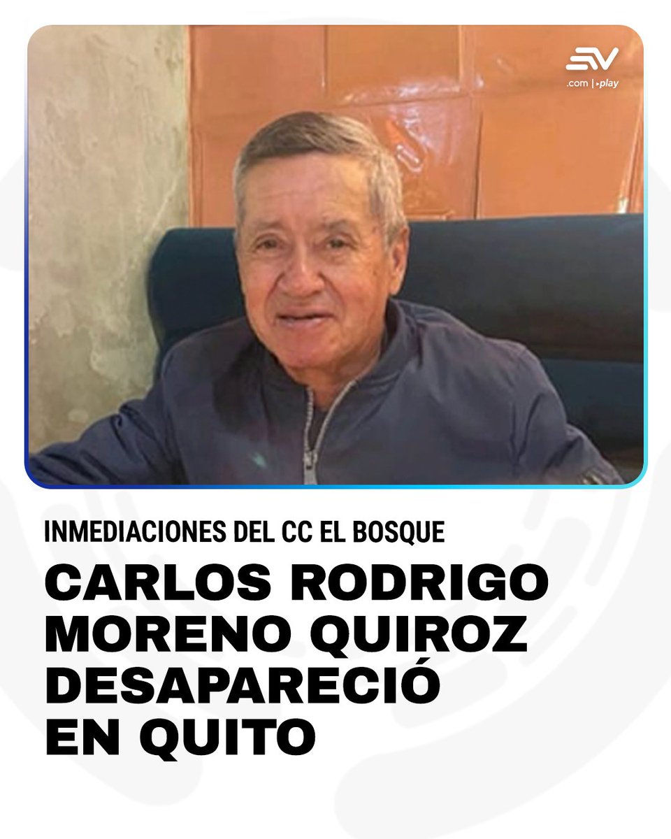 EcuavisaInforma's tweet photo. 🔗 https://t.co/HUcozVmu3f l Carlos Rodrigo Moreno Quiroz desapareció más arriba del centro comercial El Bosque, noroccidente de #Quito. https://t.co/rkGsVY3zBU