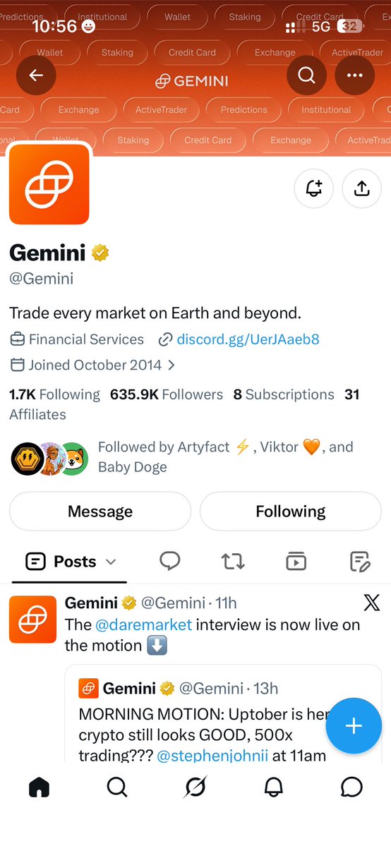 Topmax185's tweet photo. @Gemini I have been following you since chief 🫡

I pray I should win your giveaway for the first time . https://t.co/3rQOzIEpFG