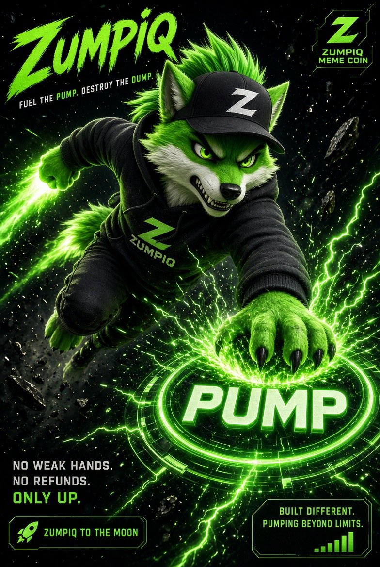 Zumpiqcoin's tweet photo. Big community.
Zero patience for latecomers.
$ZUMPIQ dominates.
#ZUMPIQ #JumpNow 🐾 https://t.co/MeAOGJOo6V