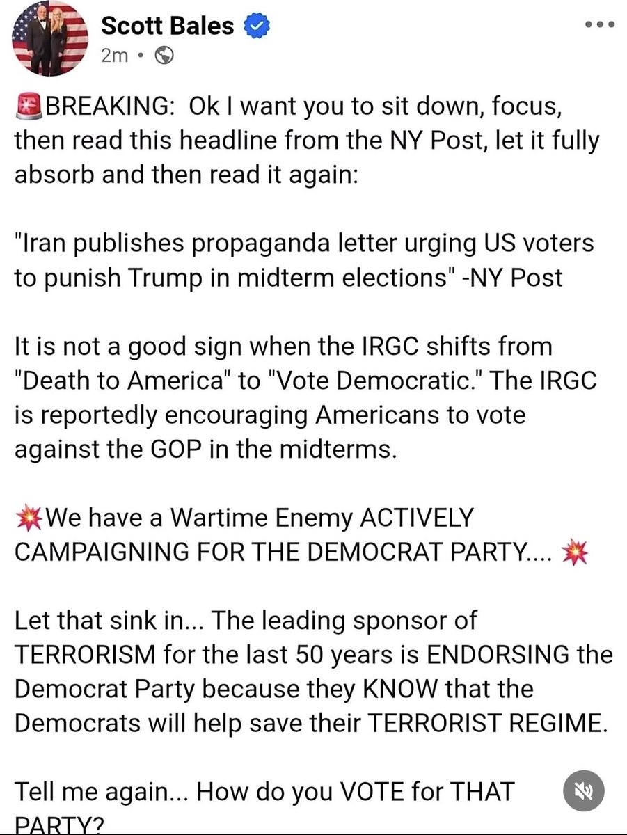 OrcaCap1776's tweet photo. @Lonesnipes You’re pathetic.  Anyone thinking about sitting this one out, read this ⬇️.  Our enemies are begging us to put the Dems back in power.  That’s all we need to know. https://t.co/lhHW8cpqrz