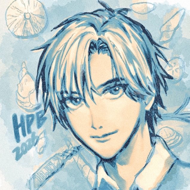 44todoroku's tweet photo. #佐伯虎次郎誕生祭2026 
初描き佐伯くん大遅刻しました…🐚 https://t.co/B0sChAOoU5
