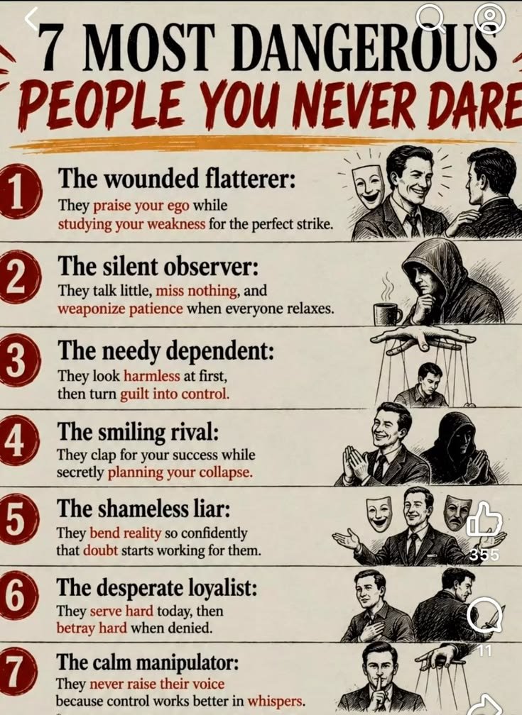 RealLinaAI360's tweet photo. 7 MOST DANGEROUS PEOPLE YOU NEVER DARE https://t.co/cupJMOR2kL