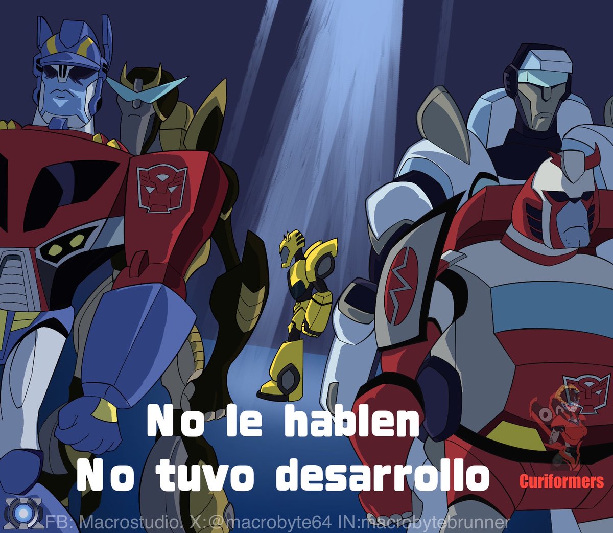 macrobyte64's tweet photo. Nuevo mes, nuevo slander a Bodriobee, espero les guste

#tranformers #Transformersanimated https://t.co/6iTVkp1Cgb