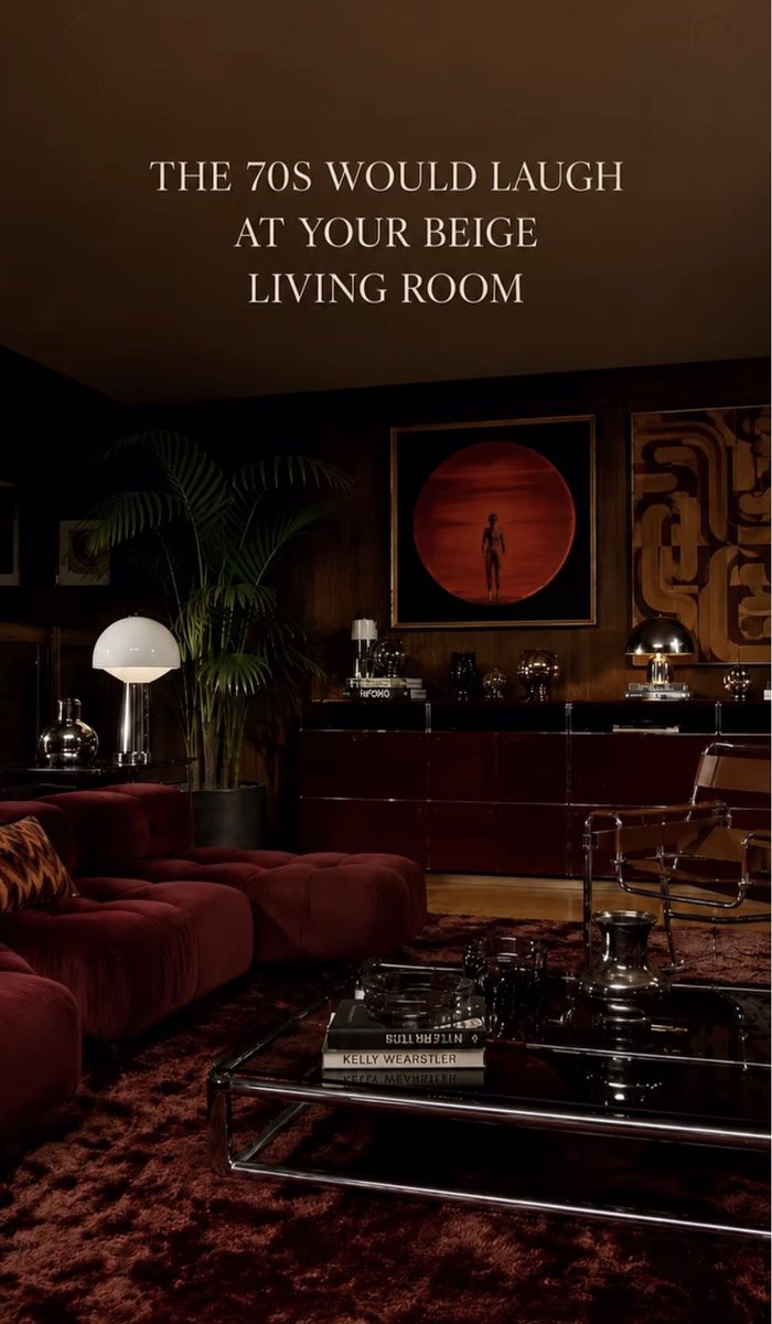 sehviyat's tweet photo. Moody 70s retro living space. https://t.co/OCSZPuAUTX