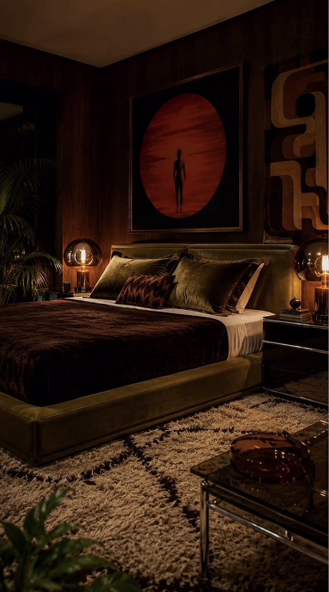 sehviyat's tweet photo. Moody 70s retro living space. https://t.co/OCSZPuAUTX