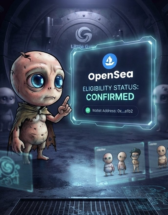 LittleGuysRH_'s tweet photo. CHECK YOUR ELIGIBILITY 🔍

Want to know if you made the cut for the Little Guys mint? Head over to our OpenSea collection right now and check! 👀

🔗 OpenSea: https://t.co/VUpe0CsbDT
🌐 Website: https://t.co/I2saBVYmft

#LittleGuys #OpenSea #RobinhoodChain #NFTCommunity https://t.co/X5TkvRb1Ps