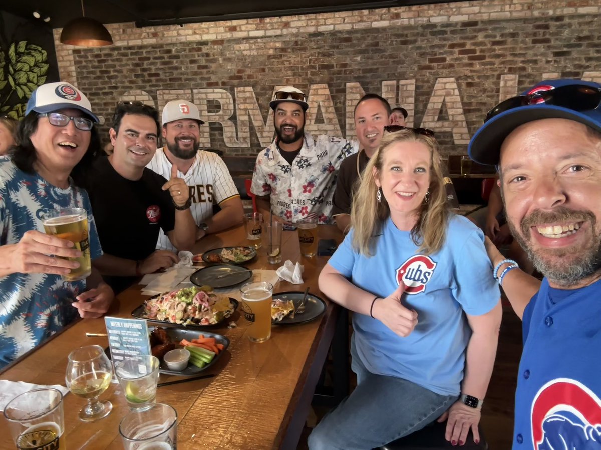 stevesher_7's tweet photo. Back home from SD and despite the outcome for the #Cubs , I want to take a moment and give a shoutout to all #Padres fans.  Enjoyed a lot of great interactions with many Padres fans who were friendly and welcoming in and around @PetcoPark .  #FightForTheFaithful https://t.co/uY8qvXPI4l