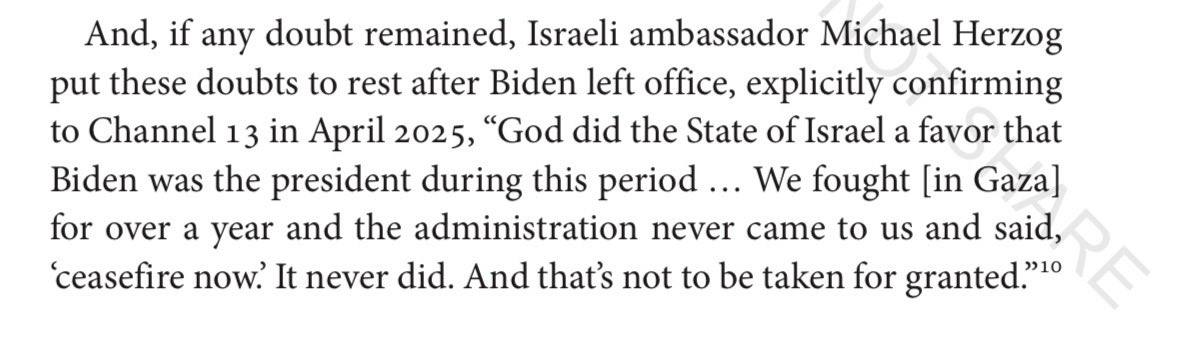 adamjohnsonCHI's tweet photo. Yes Biden was always about to break from Netanyahu but mysteriously never did because this narrative is a total fiction. All the disputes were squarely within the framework of lockstep support &amp; we know this because the Israeli Amb later confirmed Biden never demanded a ceasefire https://t.co/JBAAtElkEO