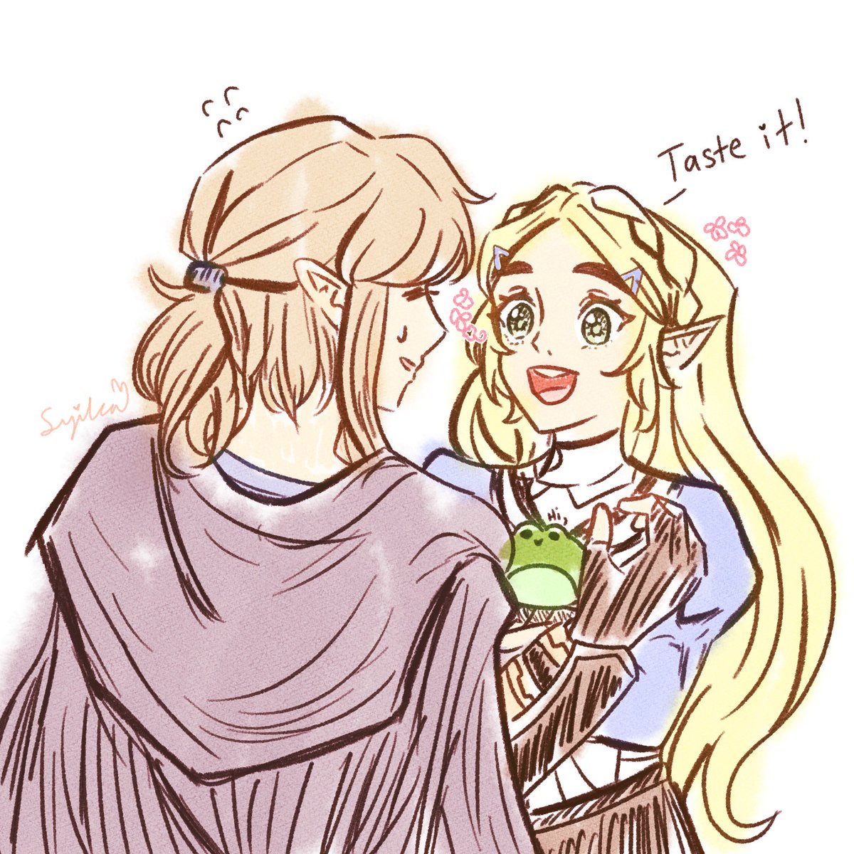 syilca_arts's tweet photo. Day 1: Love/Friendship

if someone really loves u they would eat a frog for ur scientific studies

#linktober2026 #botw https://t.co/pHQoqelAK9