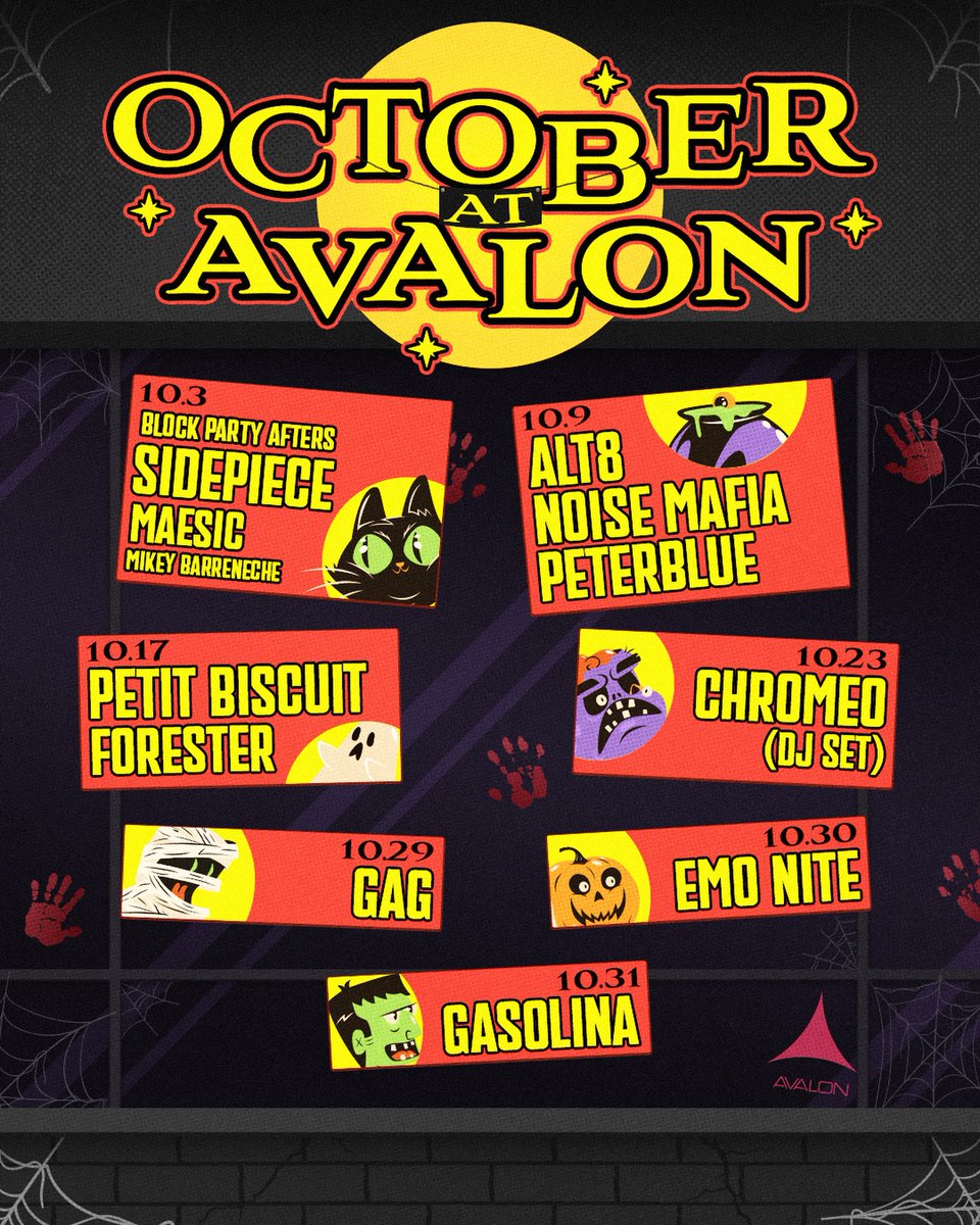 socalnitelife's tweet photo. October at @avalonhollywood is stacked with SIDEPIECE, Petit Biscuit, Chromeo & more! Elevate your night with exclusive VIP table service. Tickets and VIP tables available at https://t.co/flcFNCWqsM #AvalonHollywood #LANightlife #VIPTables #LAClubs #socalnitelife https://t.co/SERr9WJxNt