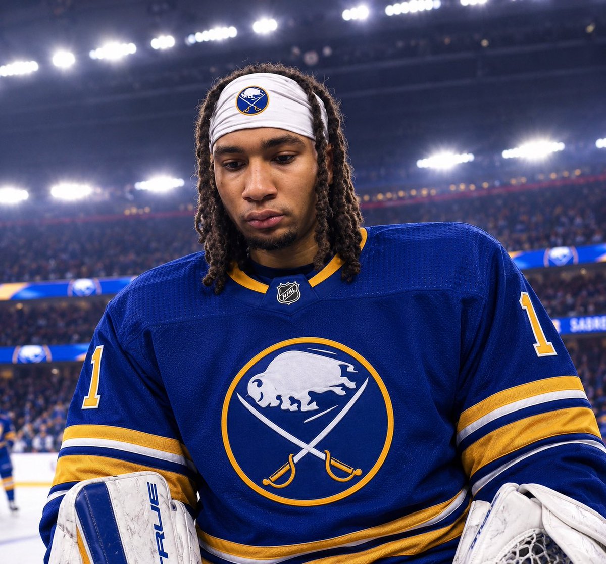 PavingTheStreet's tweet photo. Ukko-Pekka Luukkonen every time the Sabres ask him to make a big save

#LetsGoBuffalo https://t.co/Is6DghnXyC