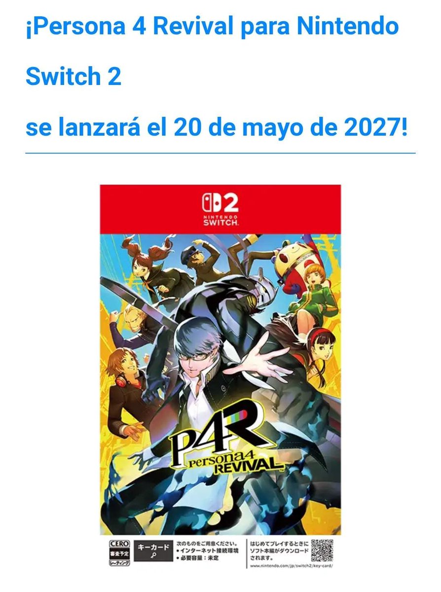 Junior70Gt's tweet photo. @FeilexYT @Proteina_6 Y Persona 4 Revival también será key card (así se muestra en la página japonesa de sega) https://t.co/7rp9dT5IEu