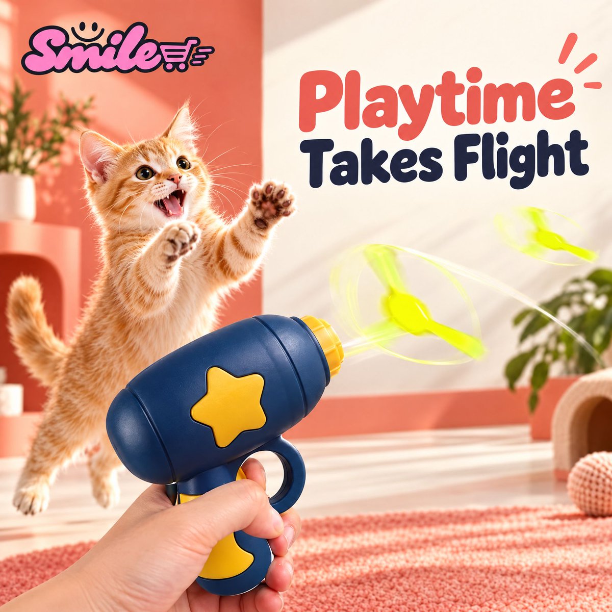my0bcv's tweet photo. Playtime Takes Flight ✨
Make playtime more exciting for curious cats.
https://t.co/P1KseR0QTG
#SmileStore https://t.co/pjeXFGNcww