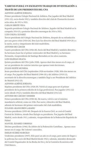ToniMasFCB's tweet photo. 18/25 Presidentes del CTA han sido socios, jugadores y/o directivos del Real Madrid. 

Por no hablar de Antonio Plaza y Yolanda Parga, directiva y analista del CTA, mujer de Megia Dávila, actual delegado del Madrid. https://t.co/AwZy3dLGa1