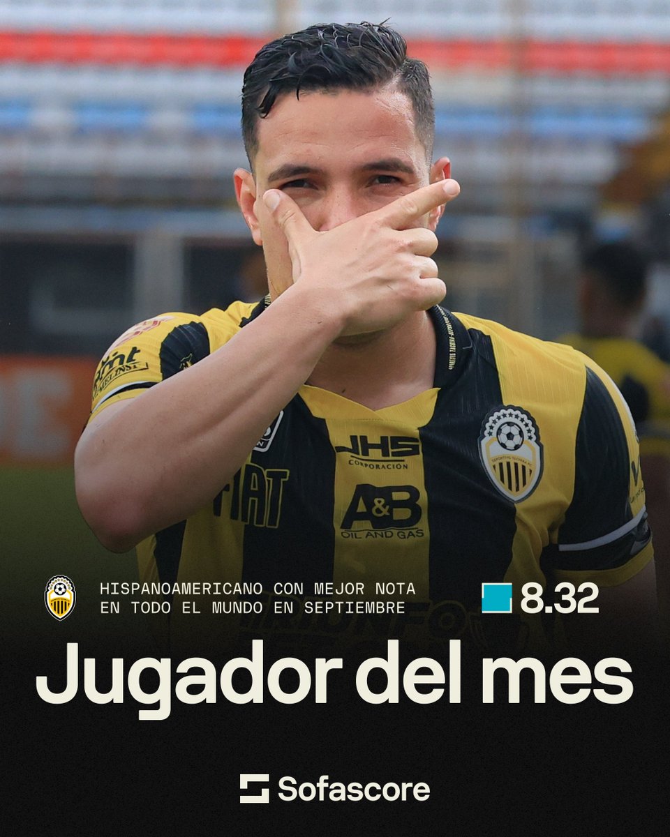 SofascoreLA's tweet photo. 🇻🇪👏 Por encima de nombres como Messi y Nico Paz, Carlos Sosa resultó ser el jugador mejor valorado por Sofascore en septiembre. https://t.co/cfmpXpnQMK