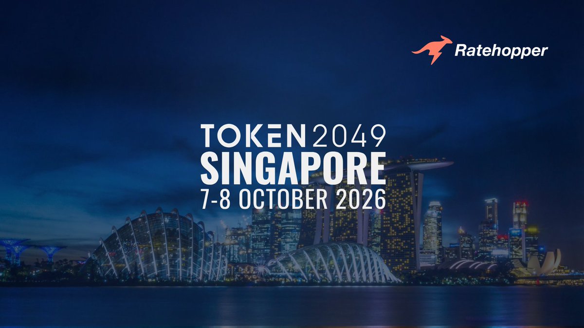 RatehopperAI's tweet photo. We'll be in Singapore from October 4th to the 9th for @Token2049. 

Send us a DM. We'd love to chat building agentic DeFi on @Base ⚡️ https://t.co/DjIWY3g8kk