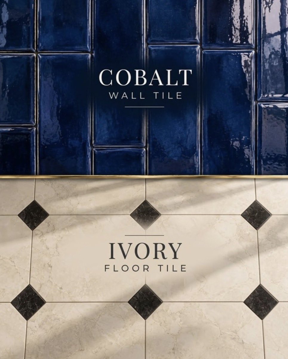 sehviyat's tweet photo. Luxurious cobalt blue bathroom design. https://t.co/PJS3vzOGI6