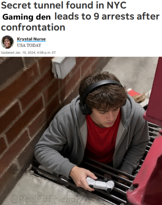 RealEdFriendly's tweet photo. The tunnel Brads have infiltrated the NYC sewer system.

This is not a drill. https://t.co/XDQAWQsalO