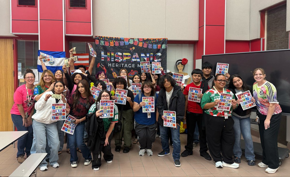 CuratorCreative's tweet photo. Hispanic Heritage Month Celebrations were a HIT! 💥 Especially with the Piñatas! 🪅 
Hispanic Heritage Bowl, Loteria, and Piñatas brought joy to everyone while learning more about the Hispanic culture of our students!
Feeling lucky to be a part of this amazing school! 🥰
#mpnd https://t.co/GK24BgsSxD