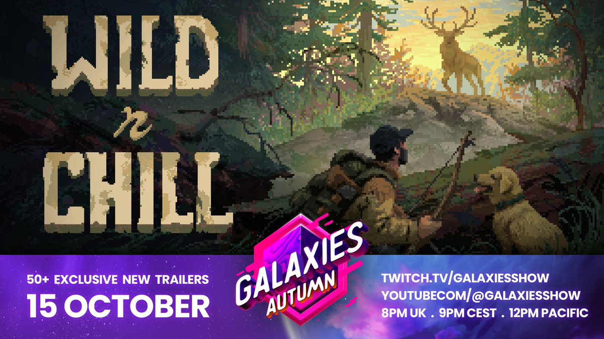 WombatBrawler's tweet photo. Tune in to the #GalaxiesShow on Oct 15th for a brand new sneak peek at Wild n Chill 🪓🏕️  along with 50+ other amazing AA and Indie trailers!

📅 Oct 15th at 8pm UK / 9pm CEST / 12pm PDT / 3pm EDT

#wildnchill

https://t.co/2nlK0phC1g
https://t.co/izANxyMvt0 https://t.co/wanr3qgNXn