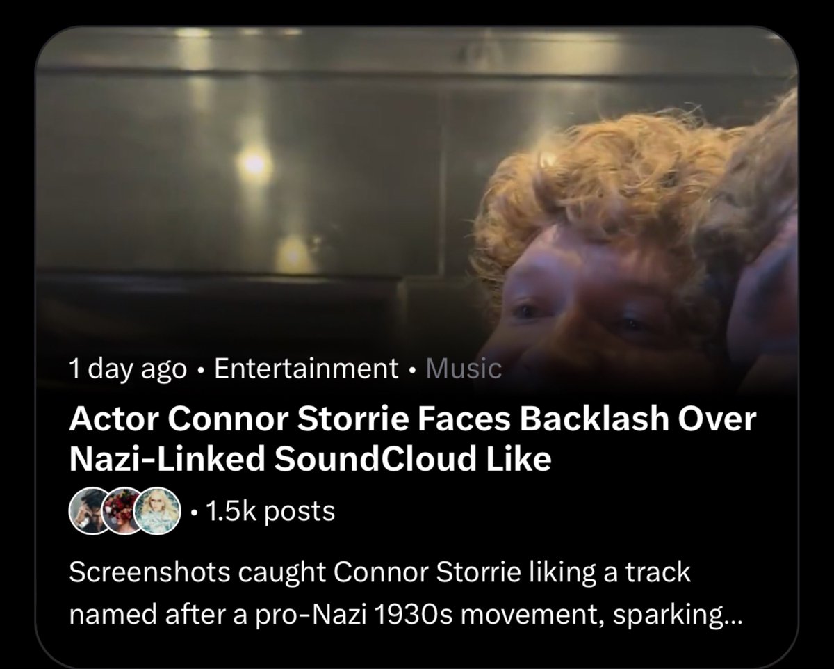 fleurgodxcx's tweet photo. I thought you were talking about this guy in your pp, but Connor Storrie didn't even talk about he was listening to Nazi music, he just deleted his Instagram as soon as we pointed at him..your fav is a coward https://t.co/wfYQqIFmWa
