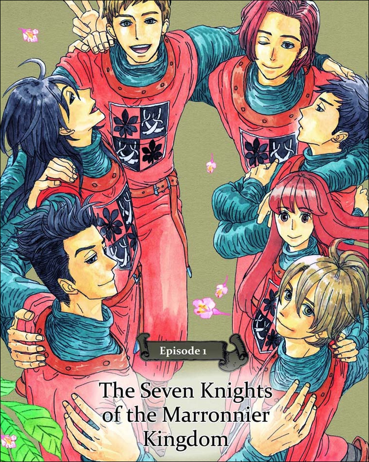 VIZMedia's tweet photo. Eight divided nations. Seven brothers. One goal: Rescue a princess in the coolest way possible! 

The Seven Knights of the Marronnier Kingdom is now available on VIZ Manga! Read the new series in the app for free! https://t.co/mgo2OW2720 https://t.co/fnWk5kaOFh